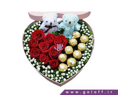 قیمت باکس گل - جعبه گل ولنتاین دلیسیو - Delicio | گل آف